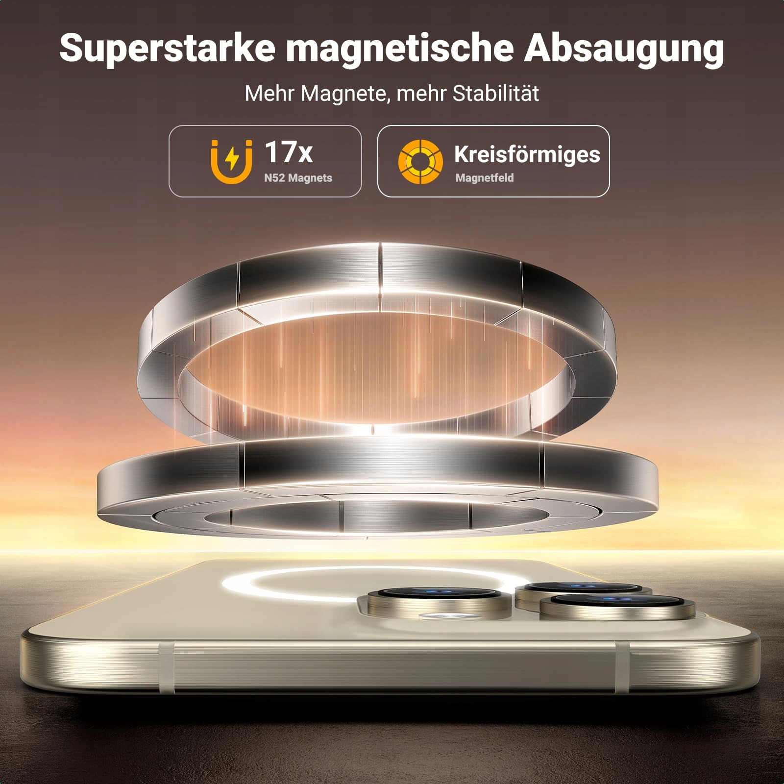UGREEN Magnetyczny Stojak Na Telefon 360° Do iPhone 16 15 14 13 12 Pro Max — miniatura 2