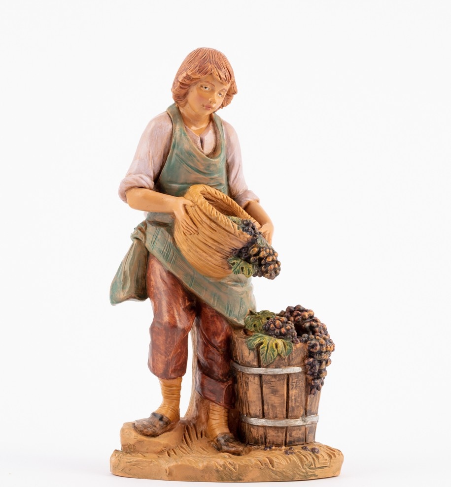 Figurka do betlému Fontanini – Chlapec s hrozny – pro figurky o výšce 19 Cm