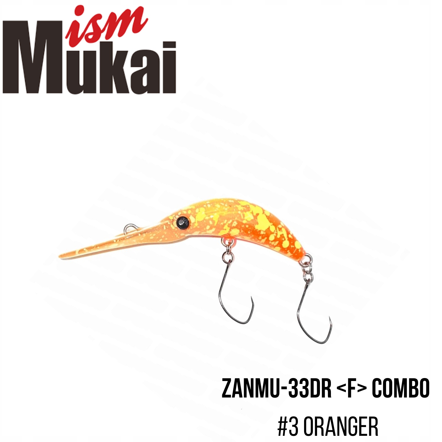 Wobler Mukai ZANMU-33DR F "Combo" #3 Oranger (33mm; 2,2g)