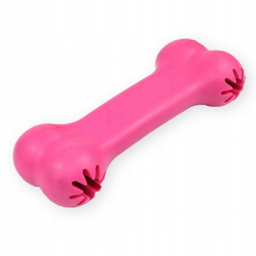 

Petnova kość na przysmaki 11cm różowa dla psa