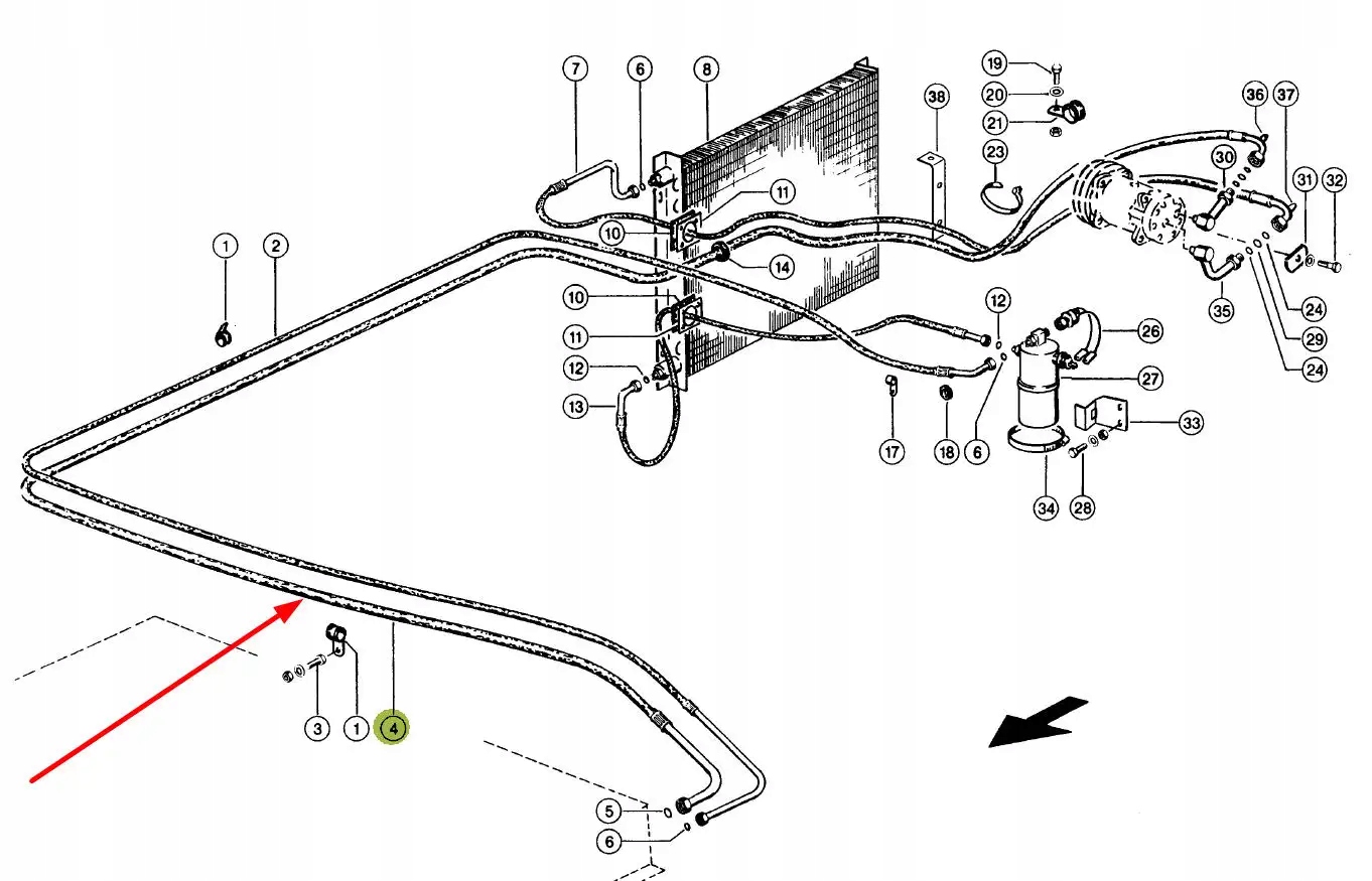 625885.3 Przewód klimatyzacji Marka maszyny Claas