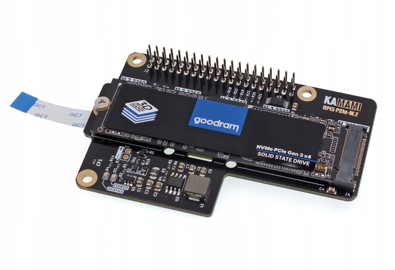 KAmodRPi5 PCIe-M.2 płytka rozszerzająca do Raspberry Pi 5