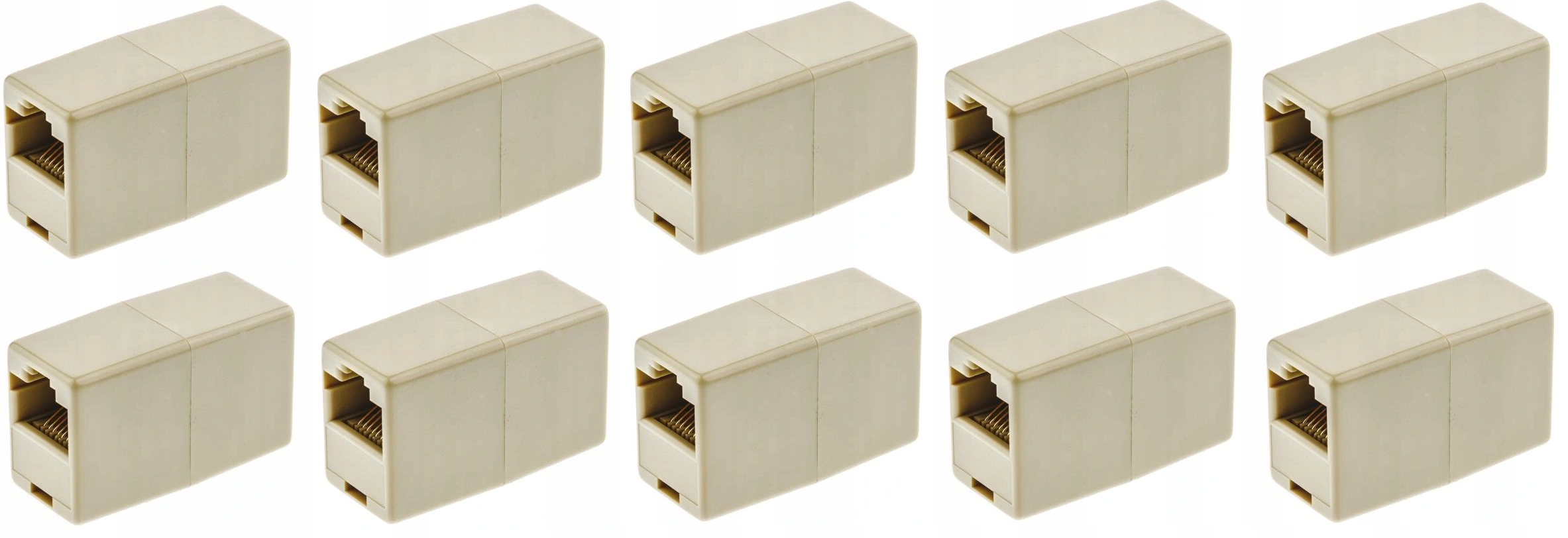 10x Łącznik Kabli Sieciowych LAN Beczka RJ45 RJ-45 EAN (GTIN) 5903954001282