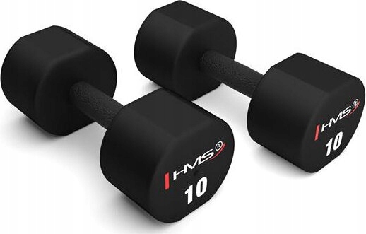 Polyuretanové Tréninkové Činky Pro Fitness Cvičení Tpu Hms HPT09 2x9kg