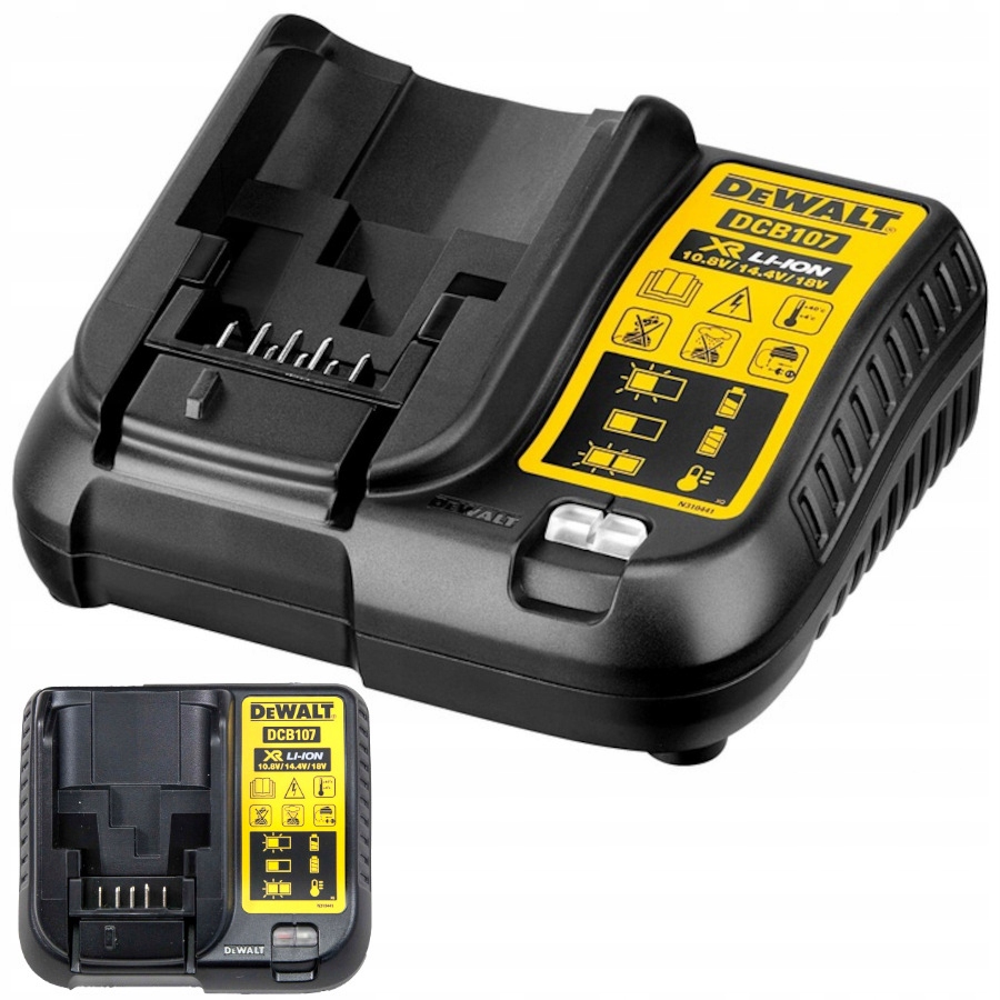 Ładowarka do akumulatorów DeWALT wielonapięciowa 10,8-18V 1,25A DCB107