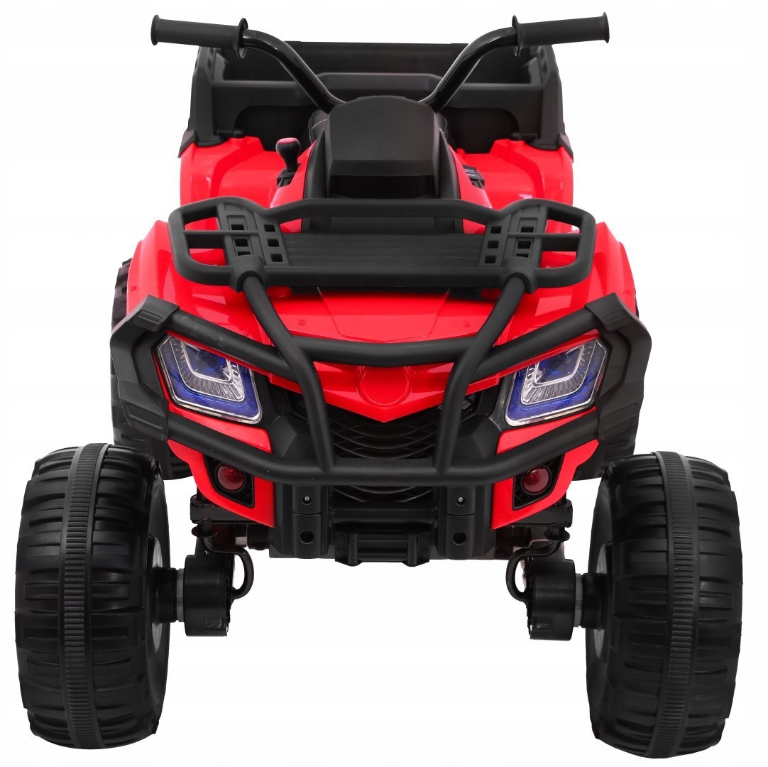 Quad XL Atv na akumulator dla dzieci Czerwony Napęd 4x4 Bagażnik Woln