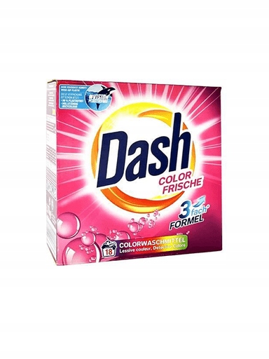 Levně 3X Prací prášek Dash Color Frische 18 praní 1,17 kg