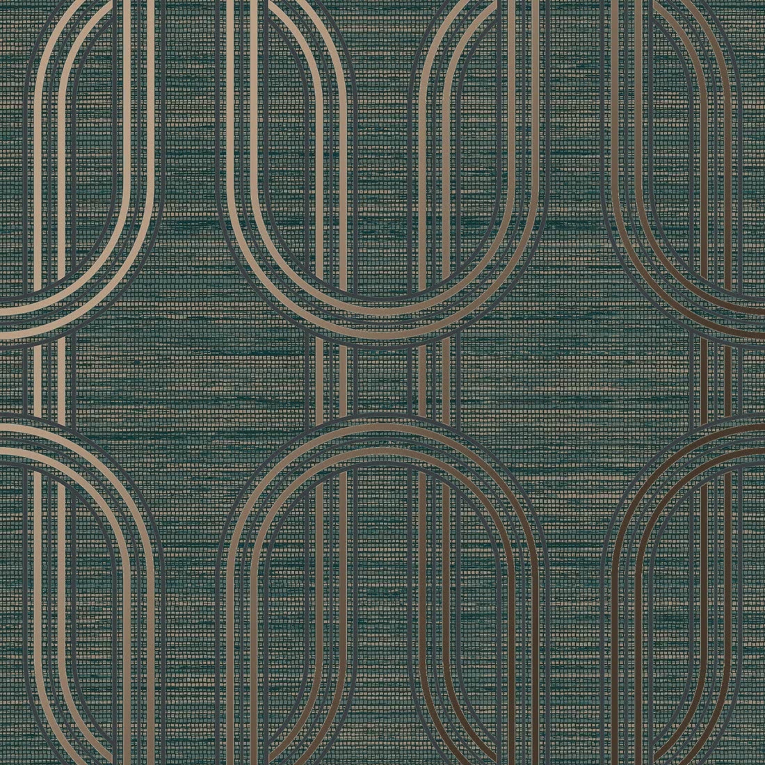 Omyvatelná vinylová tapeta zelená geometrie tapety