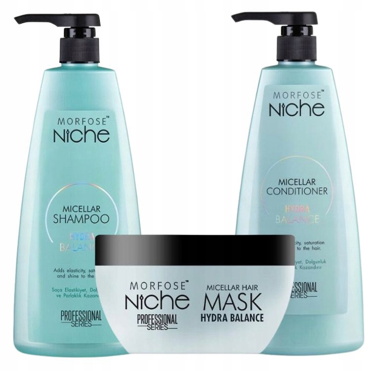 Morfose Niche Sada Šampon Hydra+ Kondicionér 1000 L Maska 500 ML