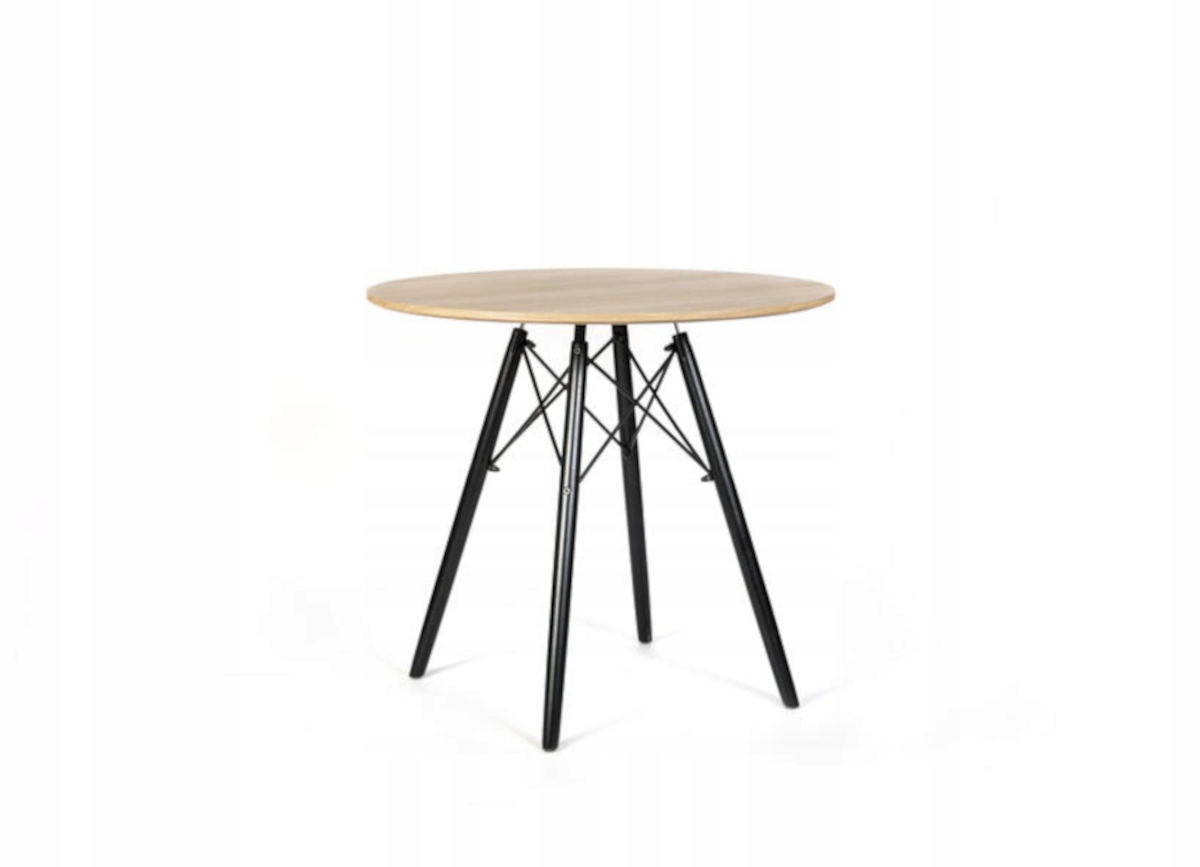 Stół Skandynawski Ontario MDF 80 cm Dąb TsInterior