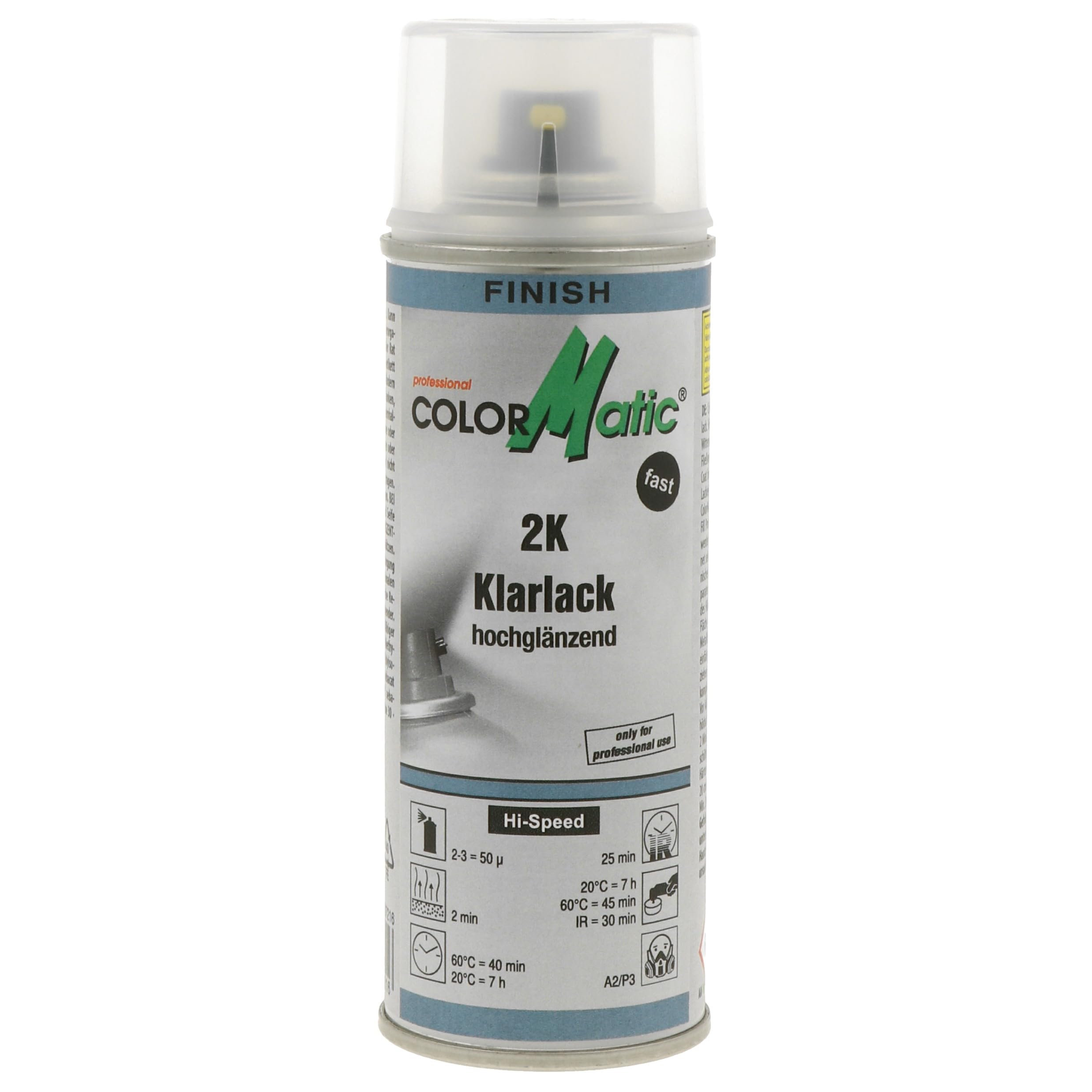 ColorMatic Lakier Bezbarwny Wysoki Połysk 2k Spray 200ML z utwardzaczem