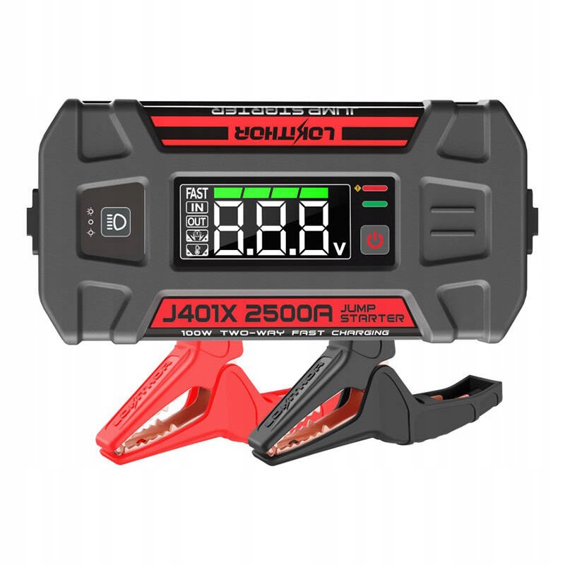 Zariadenie 4 v 1: Jump Starter Štartér Booster 2500A Powerbanka 200