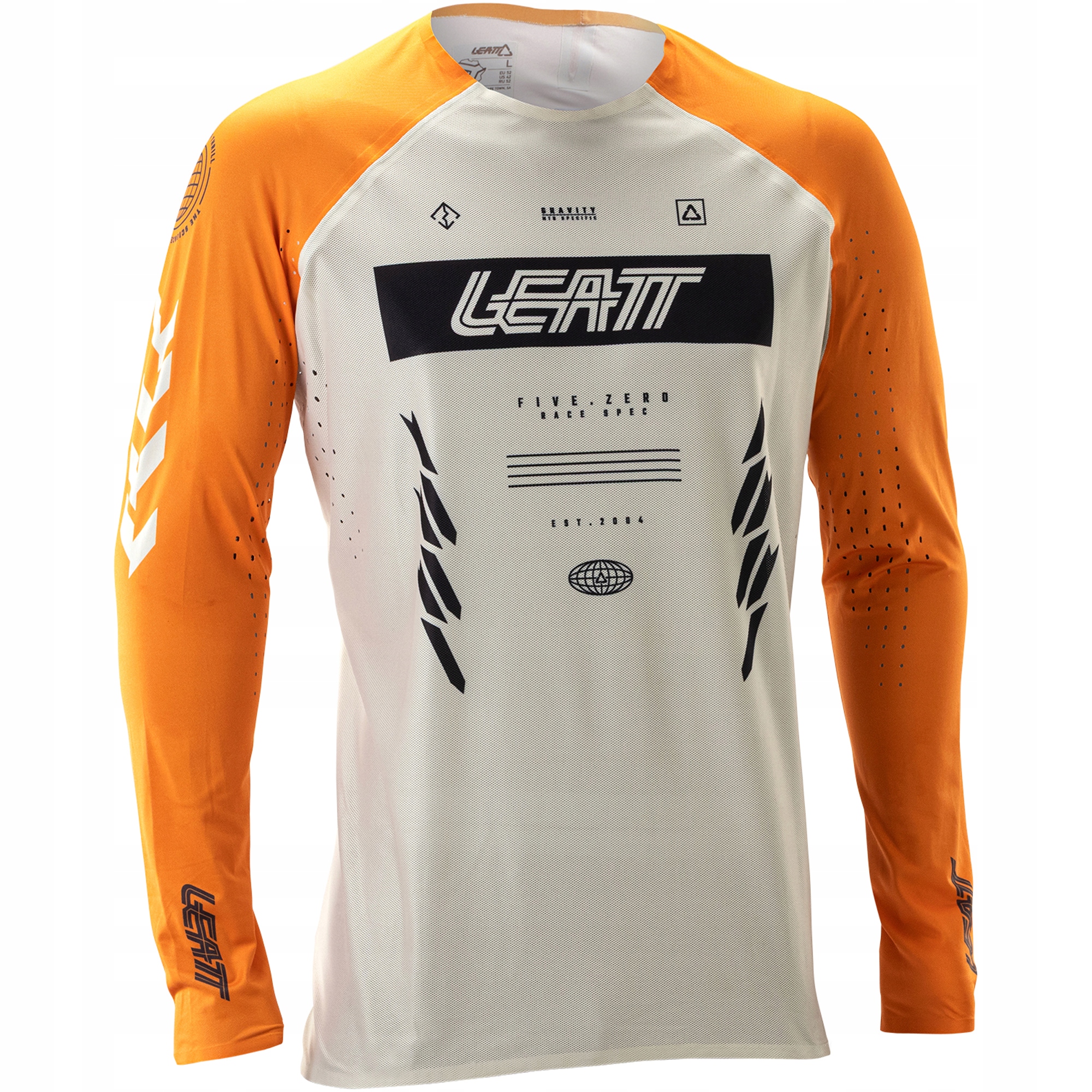 Koszulka rowerowa longsleeve Leatt Jersey Mtb Gravity 5.0 pomarańczowa r. S
