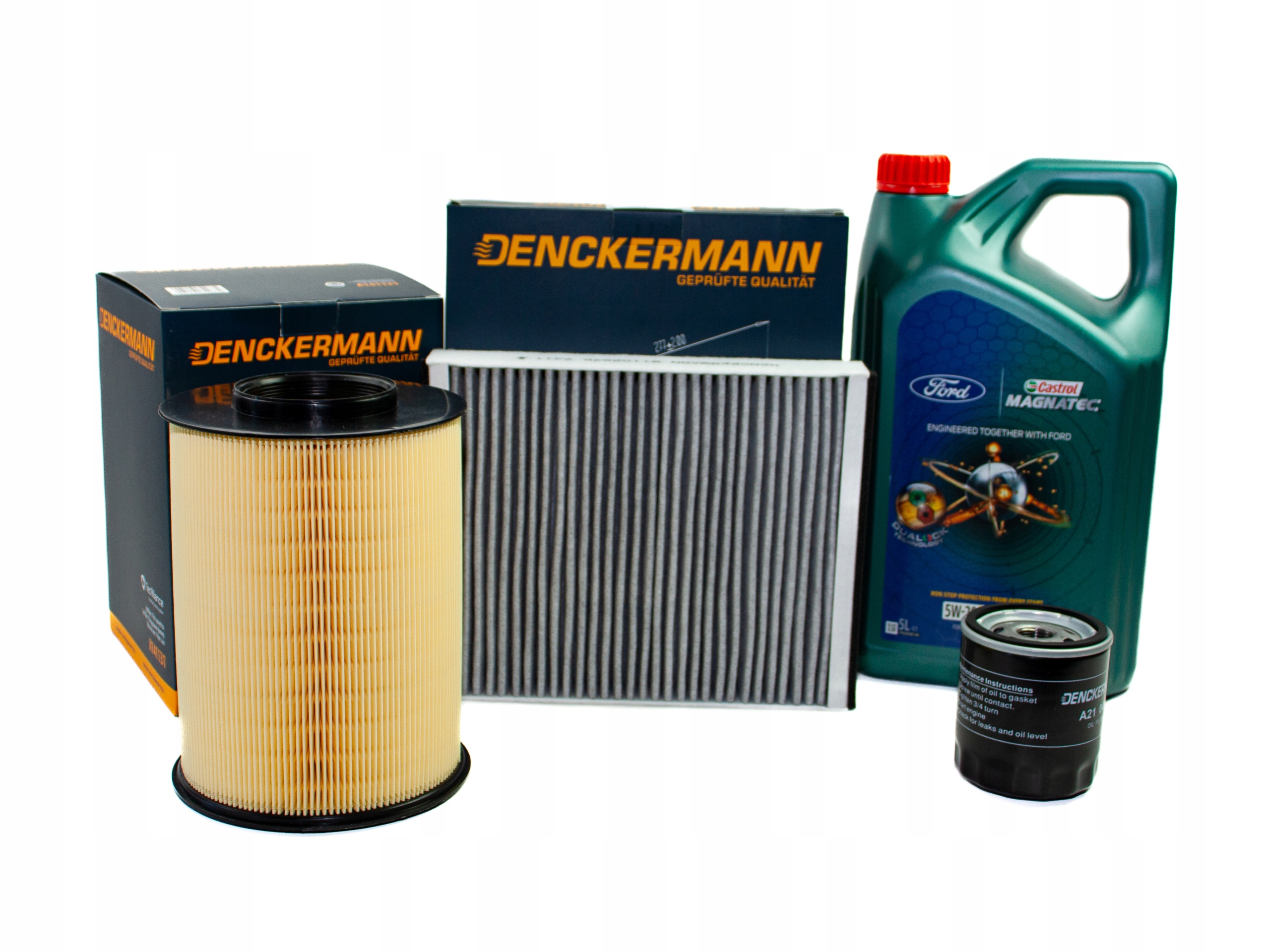 Sada 3 filtrů Ford Focus III 1.0 EcoBoost 2010-2017 olej 5W20 Ford 5L