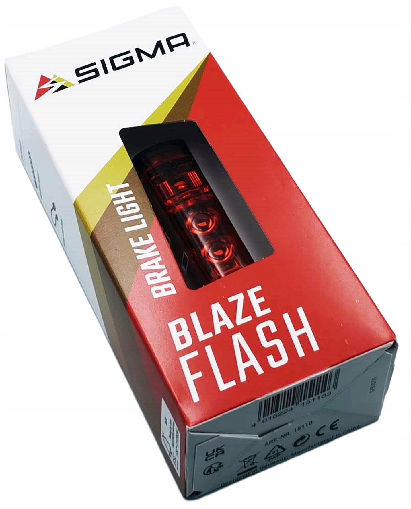Sigma Blaze zadní světlo Stop senzor soumraku Usb 500 m IPX4