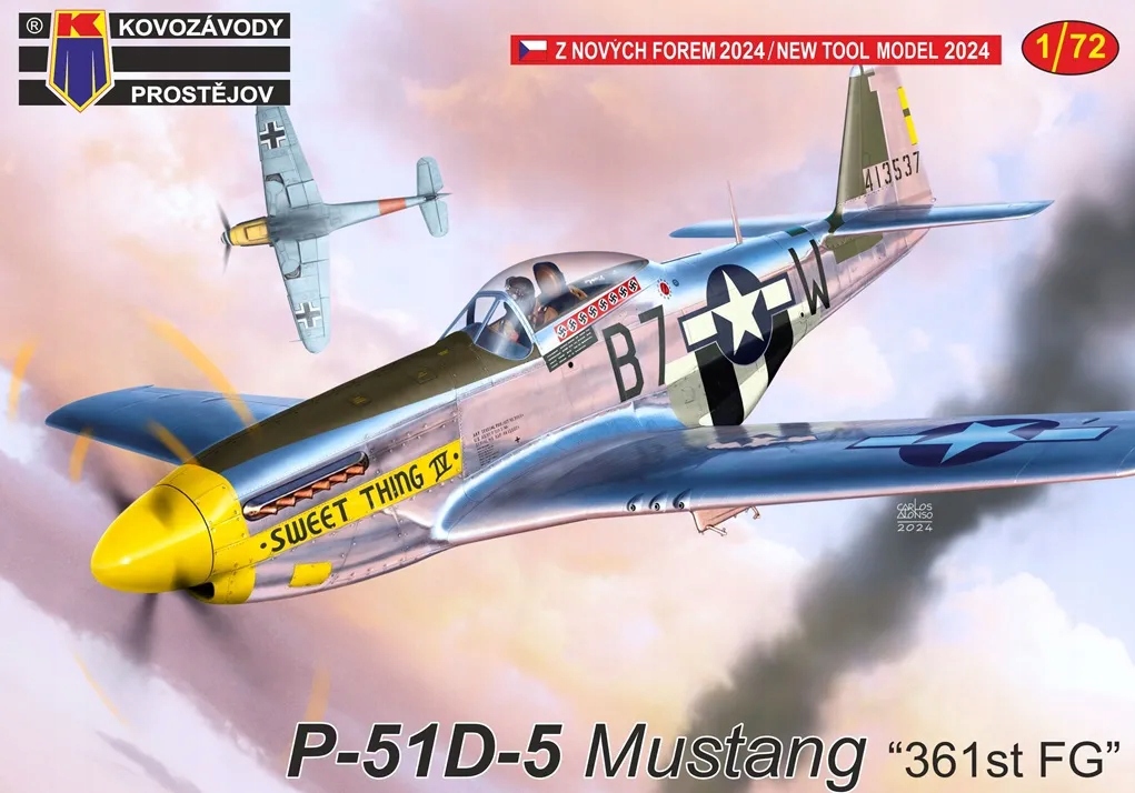 P-51D-5 Mustang “361st Fg” Kovozavody Prostejov KPM0442 měřítko 1/72