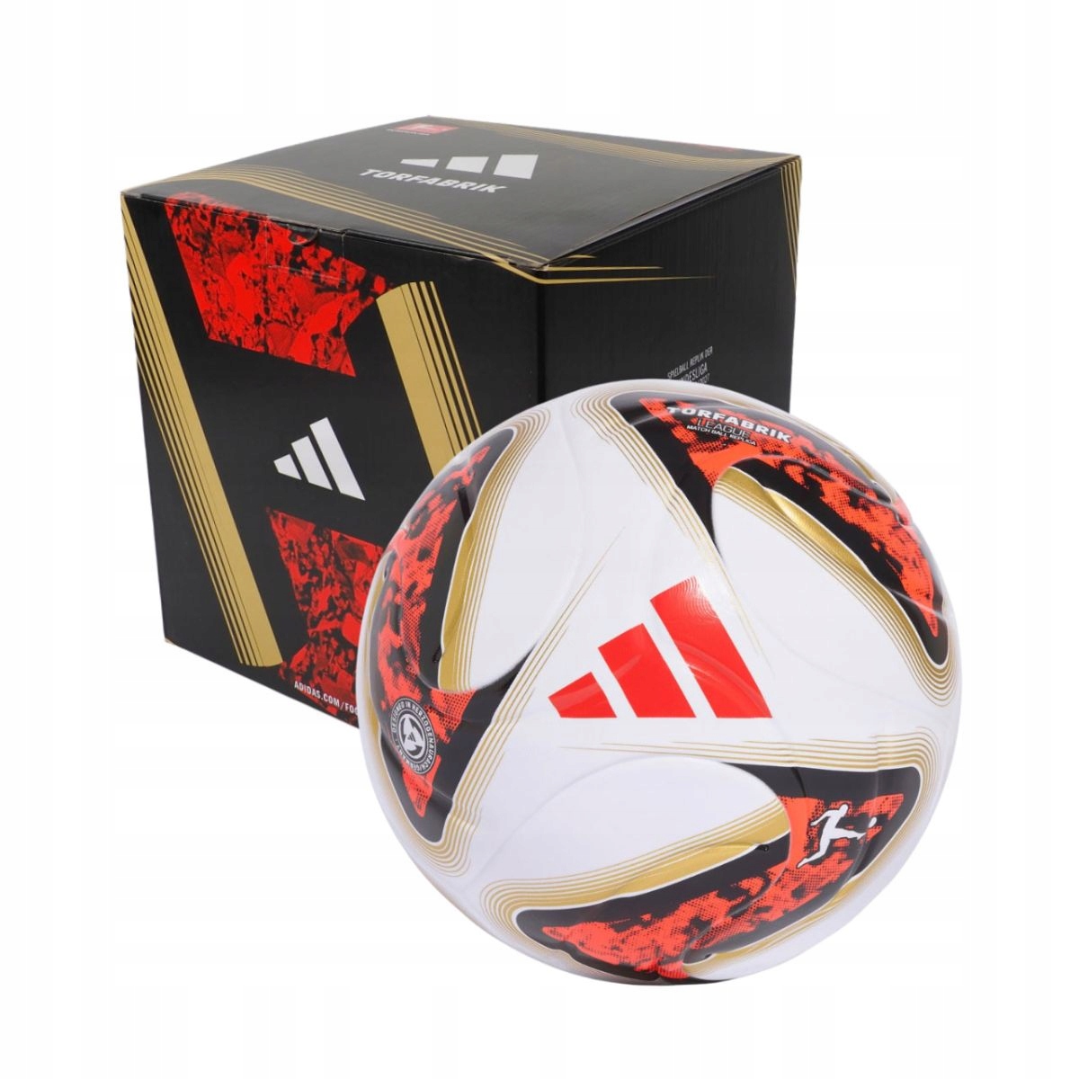 Fotbalový míč adidas Bundesliga Torfabrik League Box HY5057 r 5 Atest Fifa
