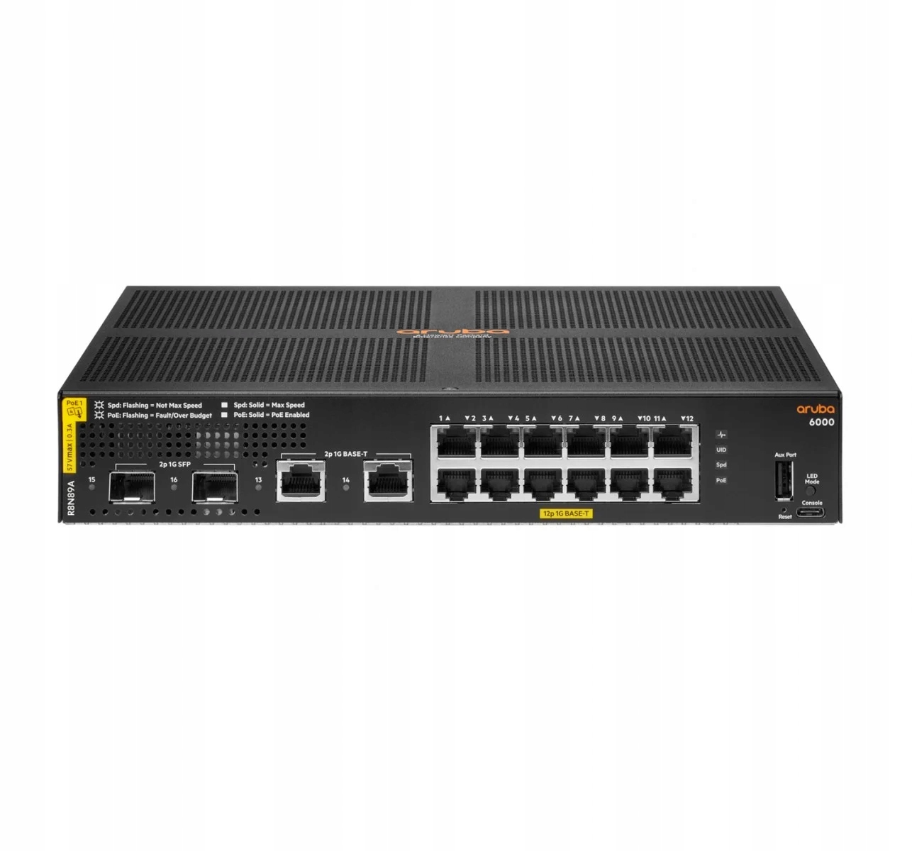 Hpe Aruba 6000 Managed 12G 2SFP PoE+ 139W Switch