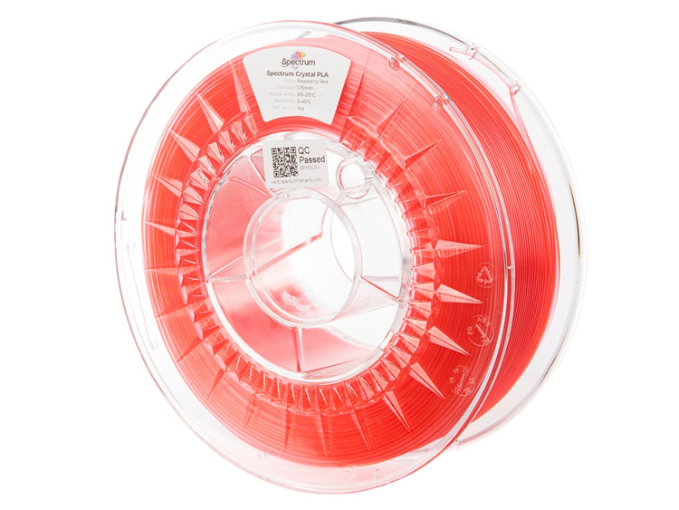 Filament Spectrum PLA Crystal Raspberry Red 1,75 mm 1 kg Materiał PLA