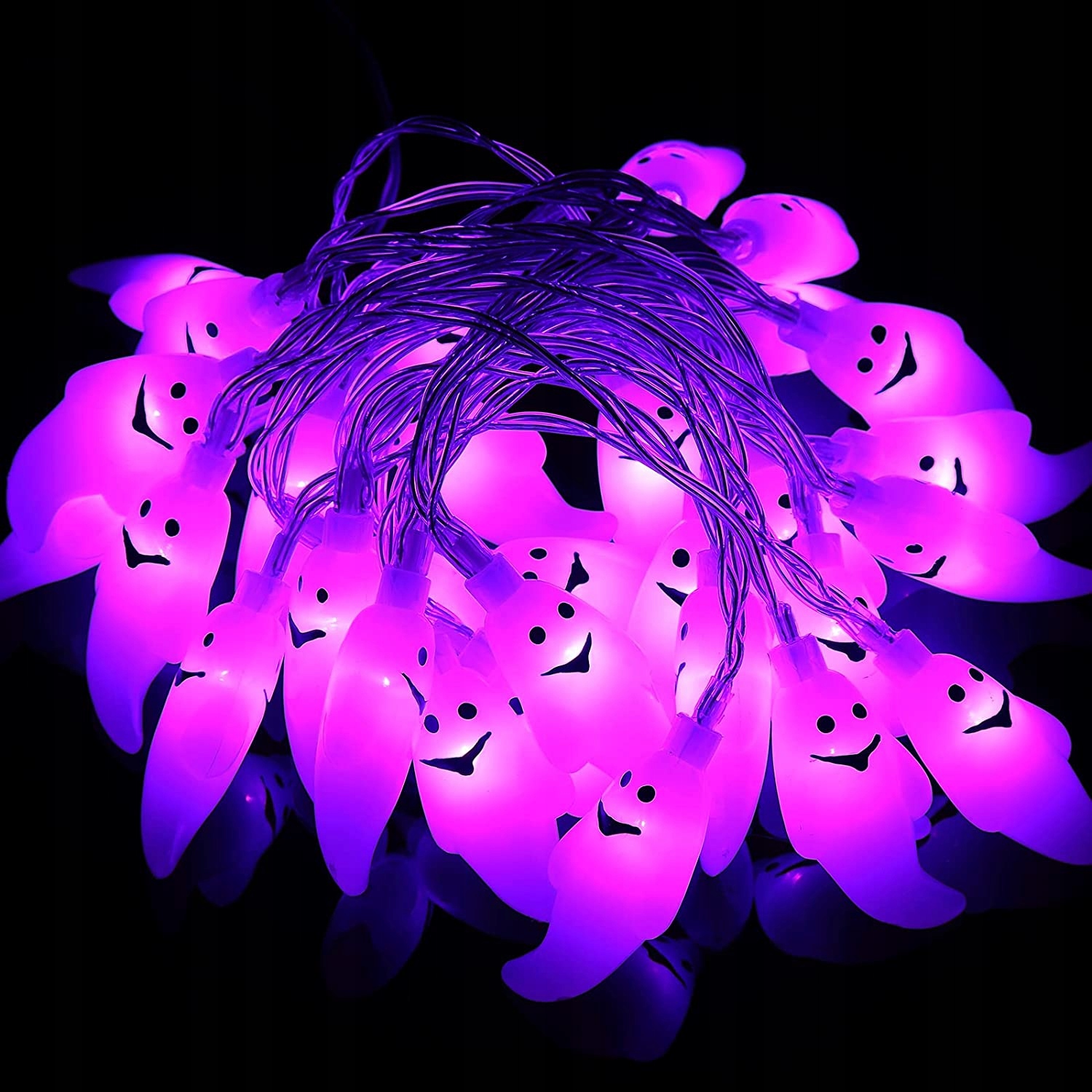 Led světla Světelný řetěz 30 Led Duchové Halloween