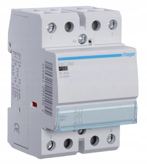 Stykač ESC241 40A 230V 2R Hager 2NC