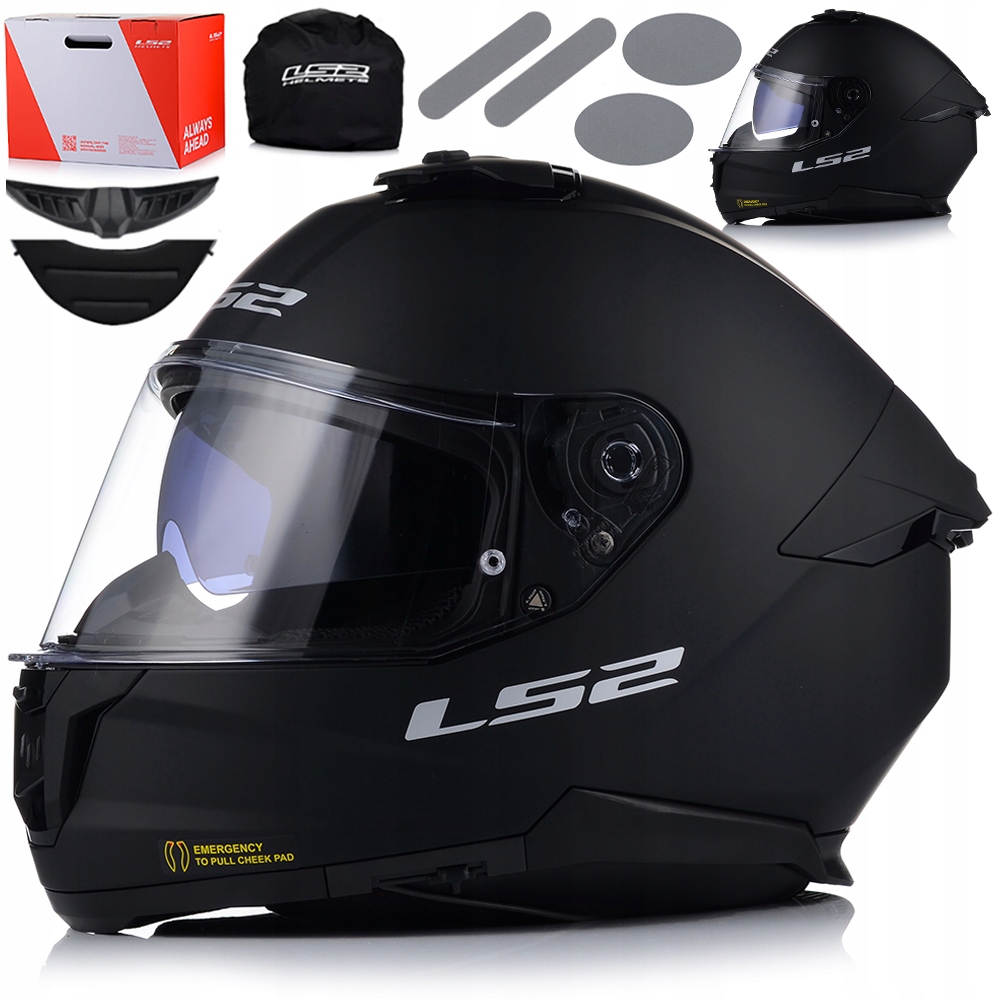 Motocyklová Prilba LS2 FF808 Stream II Čierna Matt System Pinlock Blenda
