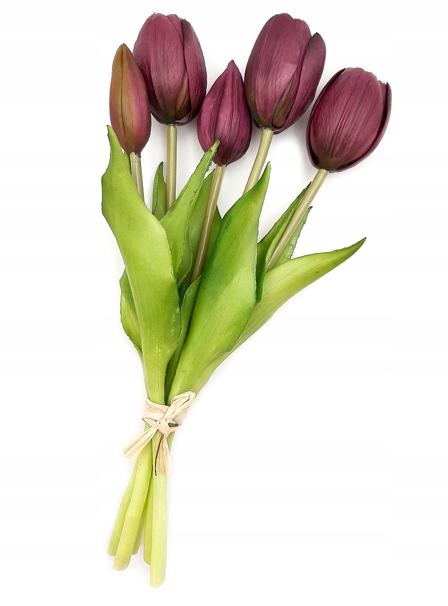 

Tulipan sztuczny Tulipany Bukiet 5 sztuk Fioletowe