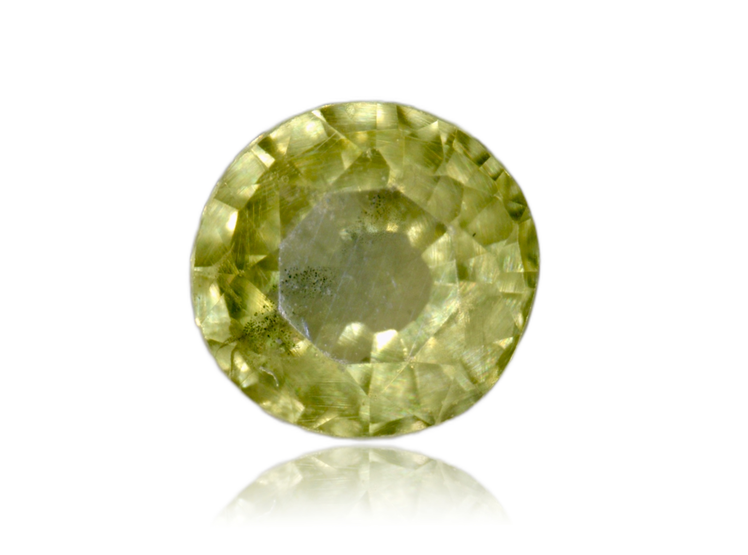 Safír 0.14ct Žlutý Kulatý eCertifikát Wbd