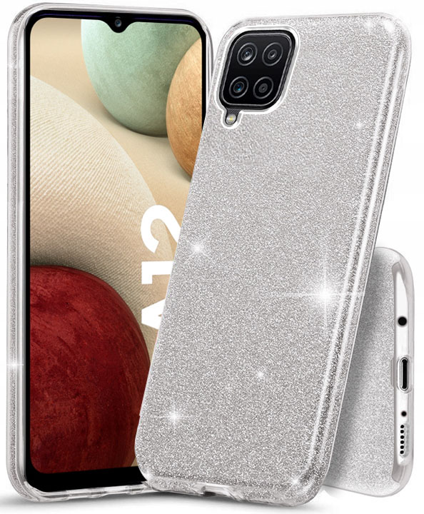 

Etui do Samsung Galaxy A12 Brokat Case Szkło