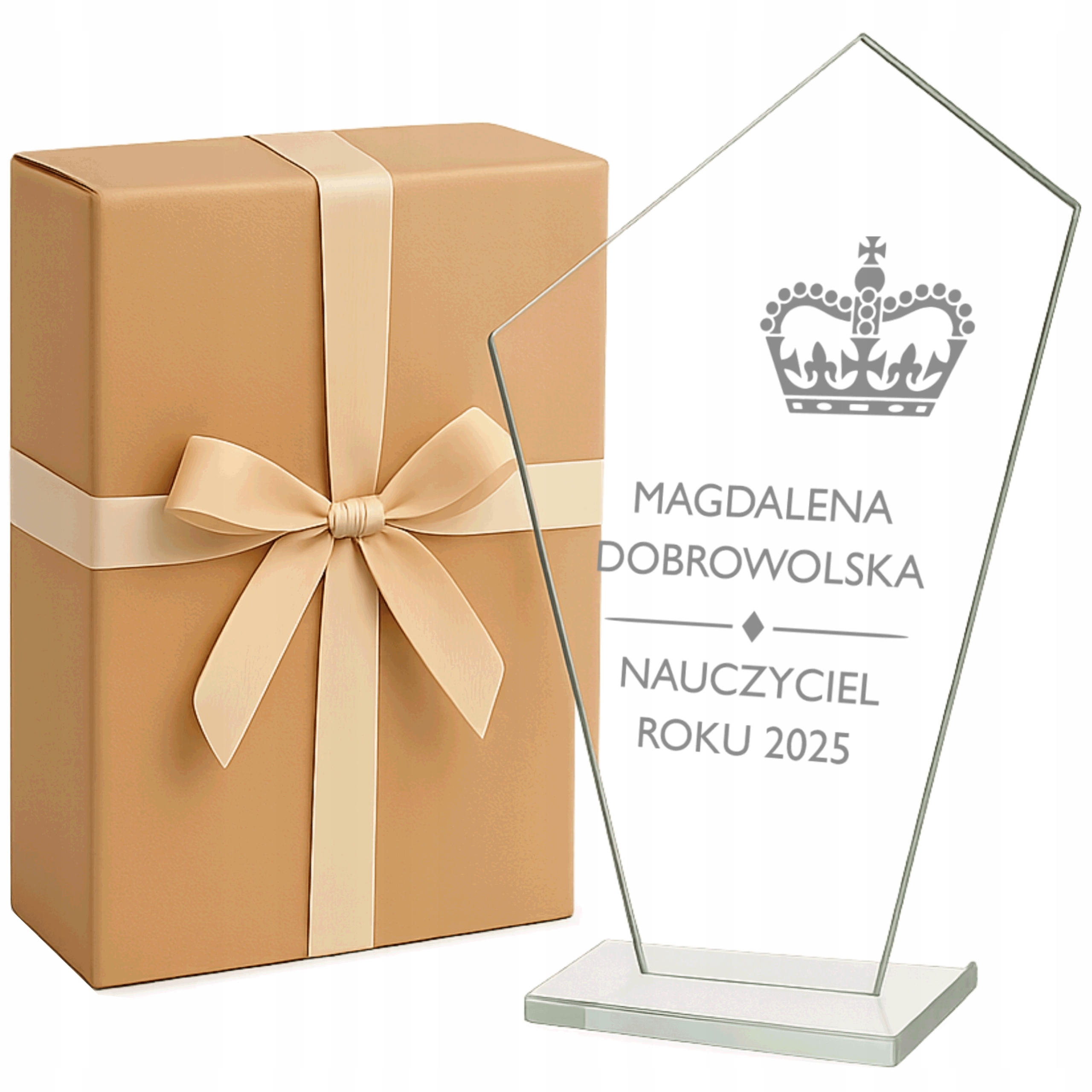 dla Nauczyciela na zakończenie roku szkolnego Statuetka z Grawerem