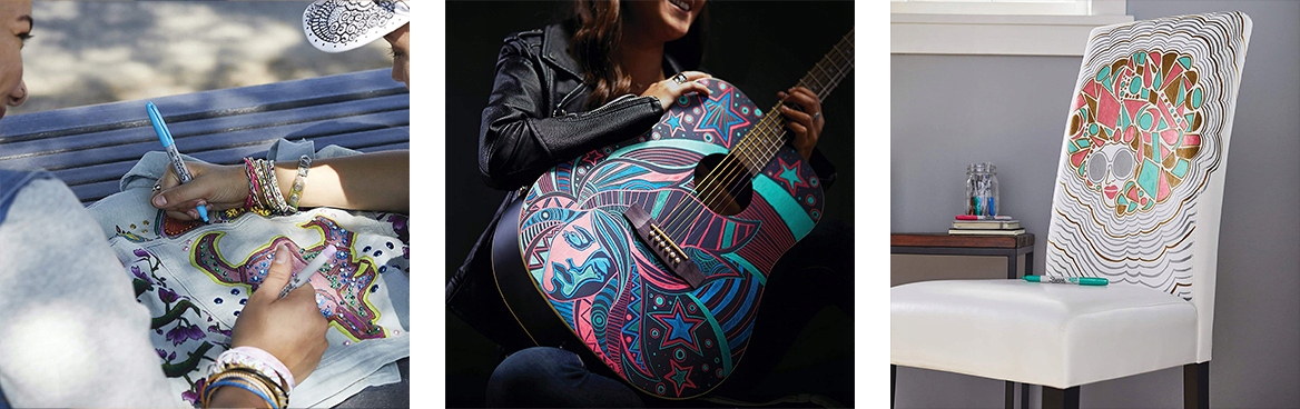 Zestaw Sharpie Paw + Metallic Bohater brak