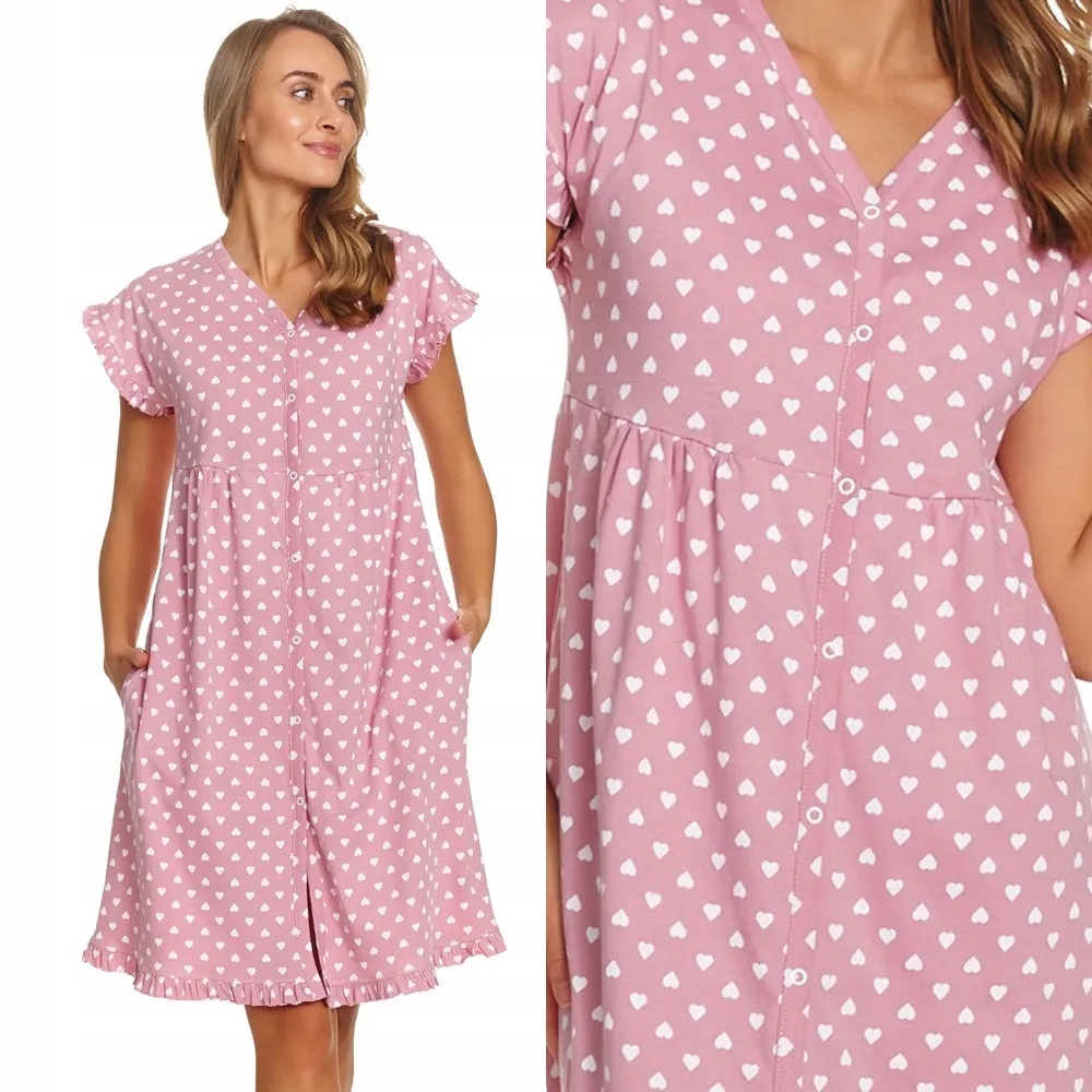 Dámská košile noční Doctor Nap 7455 L 40 Růžová