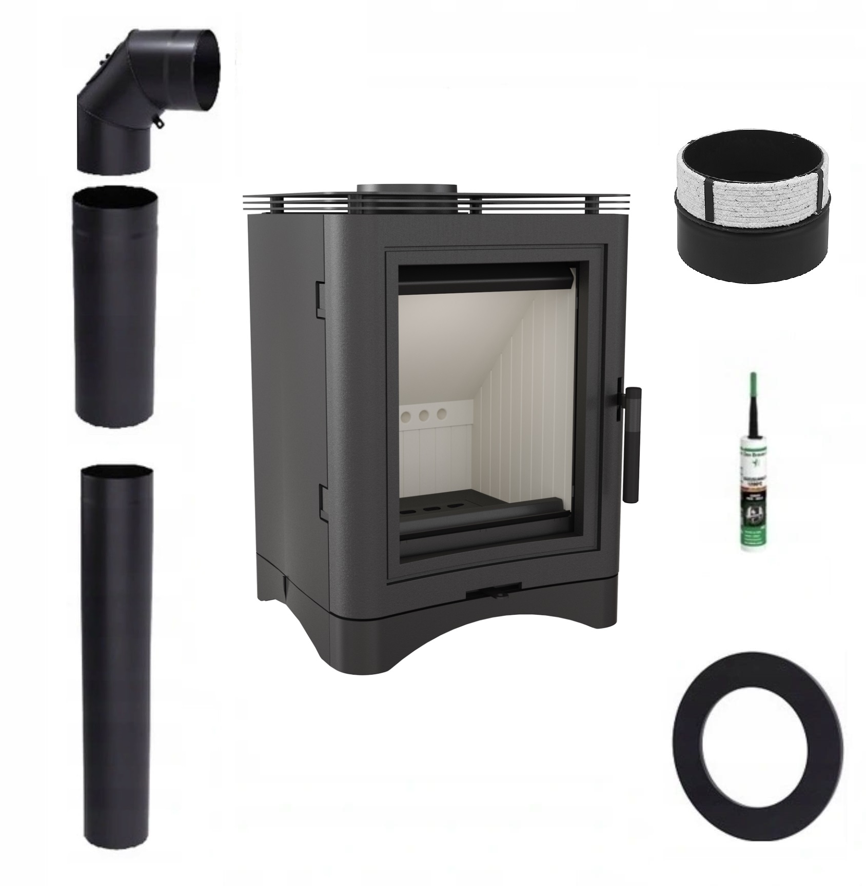 Kamna Ocelová Kamna K5 Fi 150 Sada