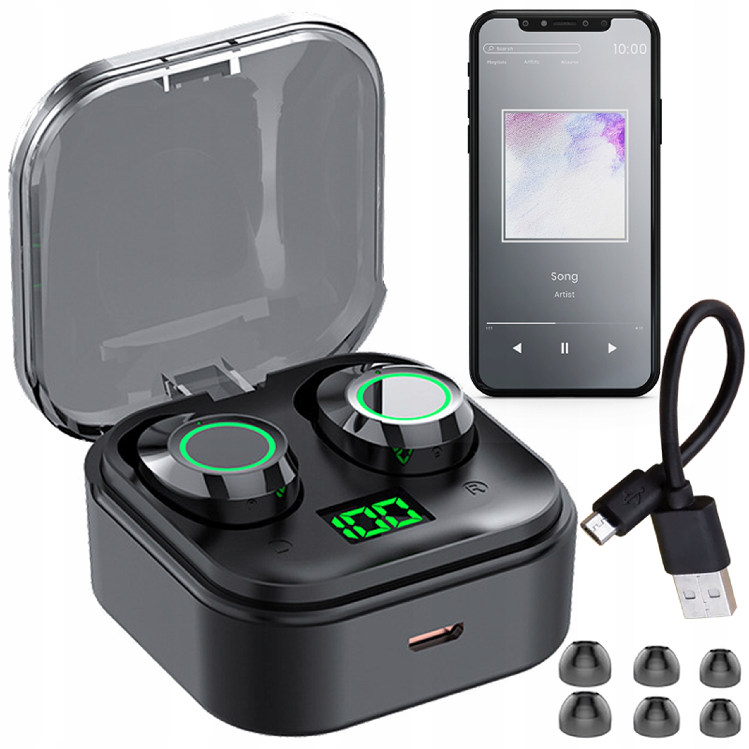 

Słuchawki Bezprzewodowe Douszne Bluetooth Tws Mini