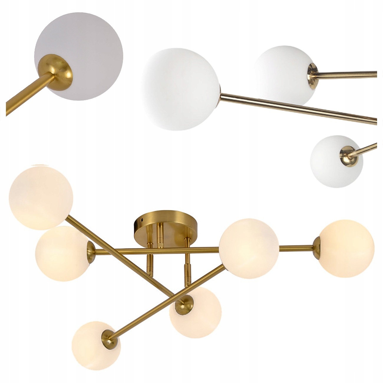 Stropná Lampa Stropné Svietidlo Dorado Light Prestige Moderná Elegantná Zlatá 6XG9