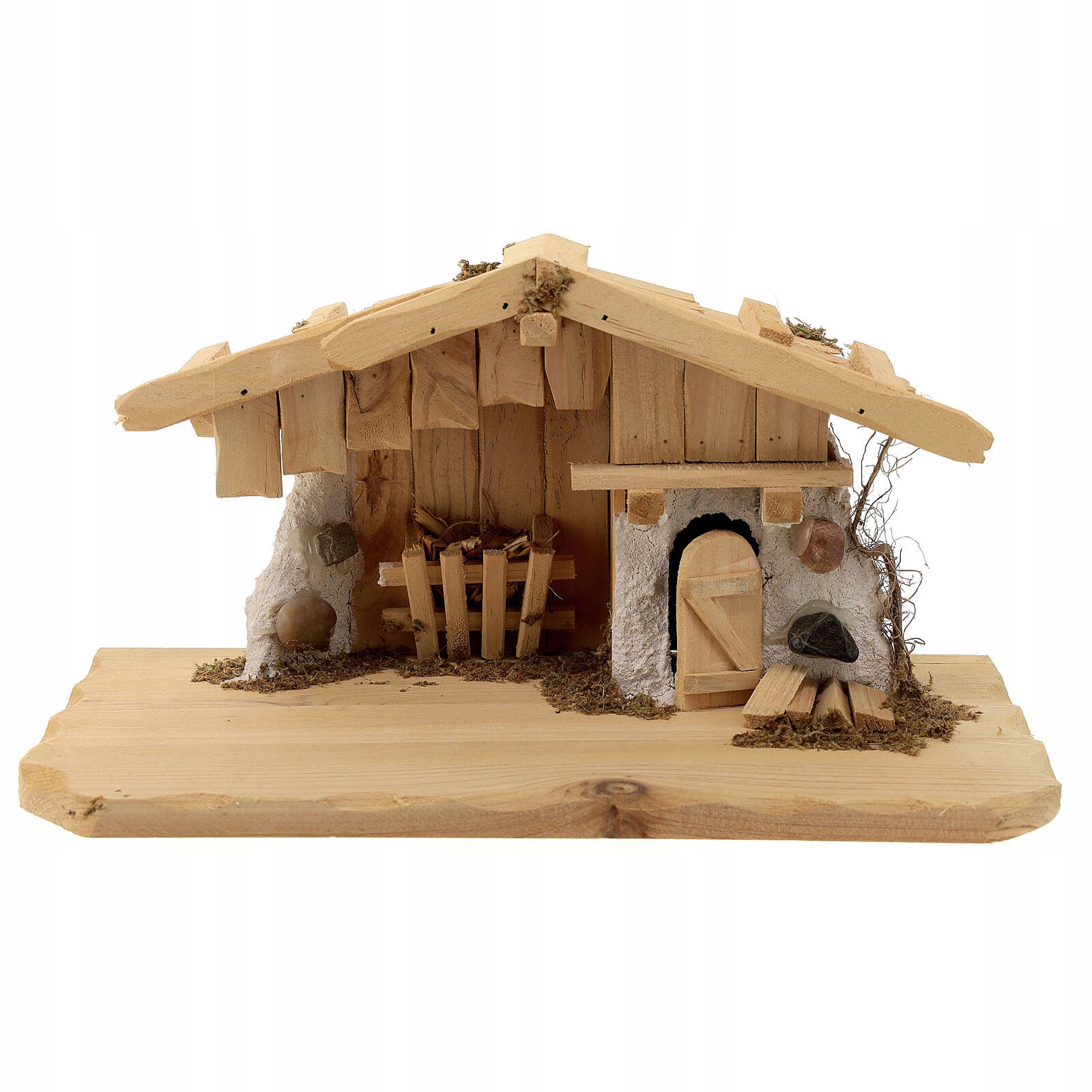 Vianočný Betlehem Stajňa Dekorácia 30x15x16,5 CM Na Figúrky 6-9 CM