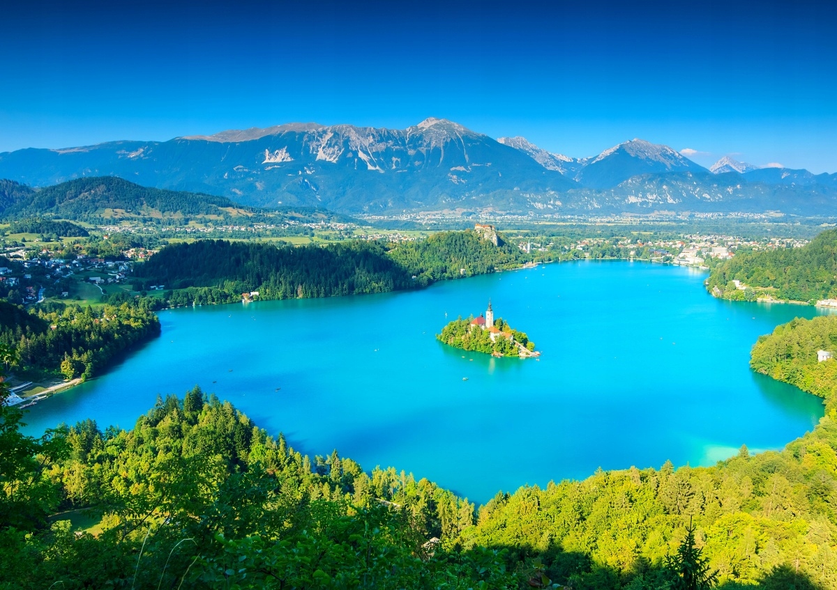 

Fototapeta Flizelinowa Panorama jeziora 208x146