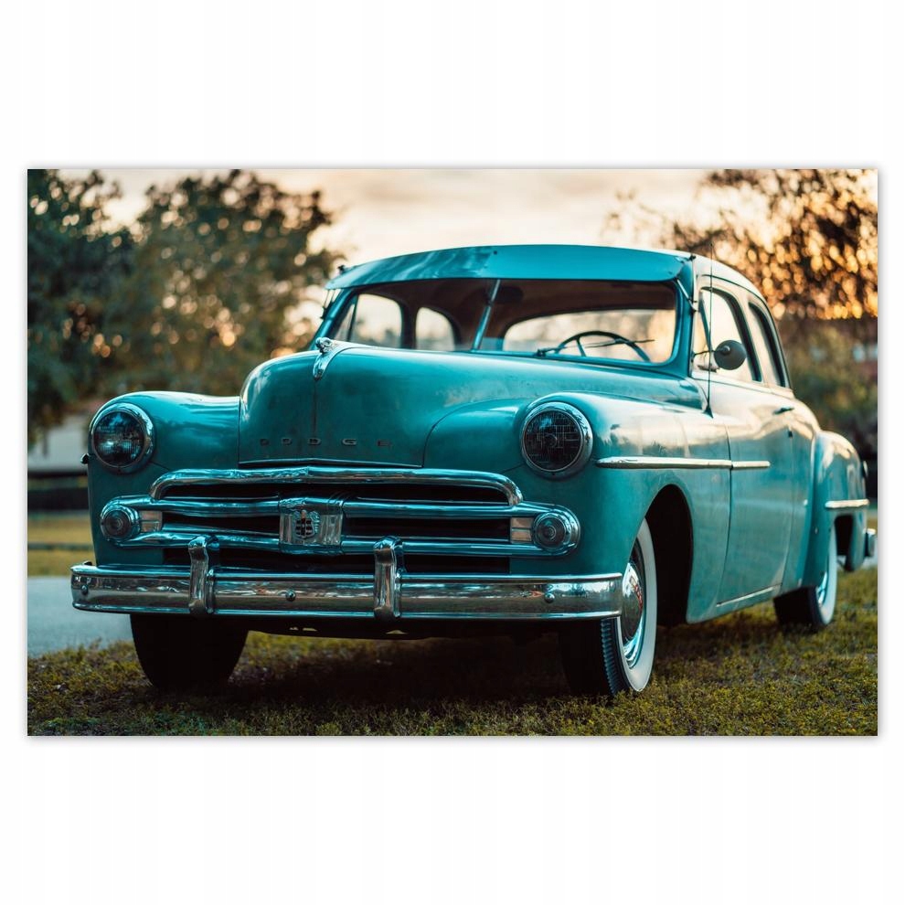 

Plakat 93x62 Niebieski Dodge Samochód