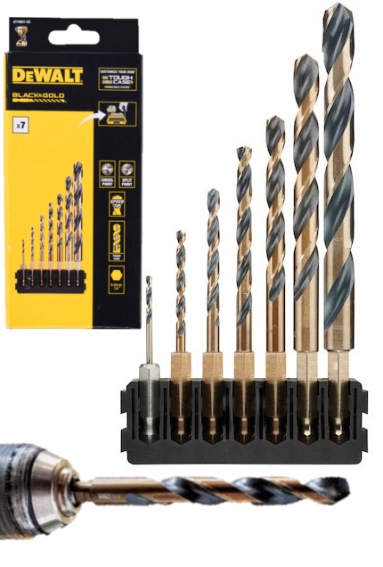 Zestaw Wierteł Do Metalu 3-10 MM 7 Szt Hss Dewalt DT70831-QZ