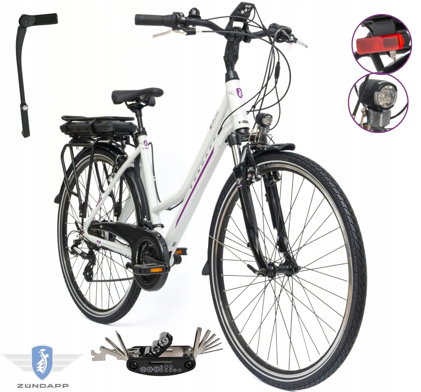 Rower Elektryczny Damski Trekkingowy 28 Shimano Altus Alu 250W 14,5AH 2025