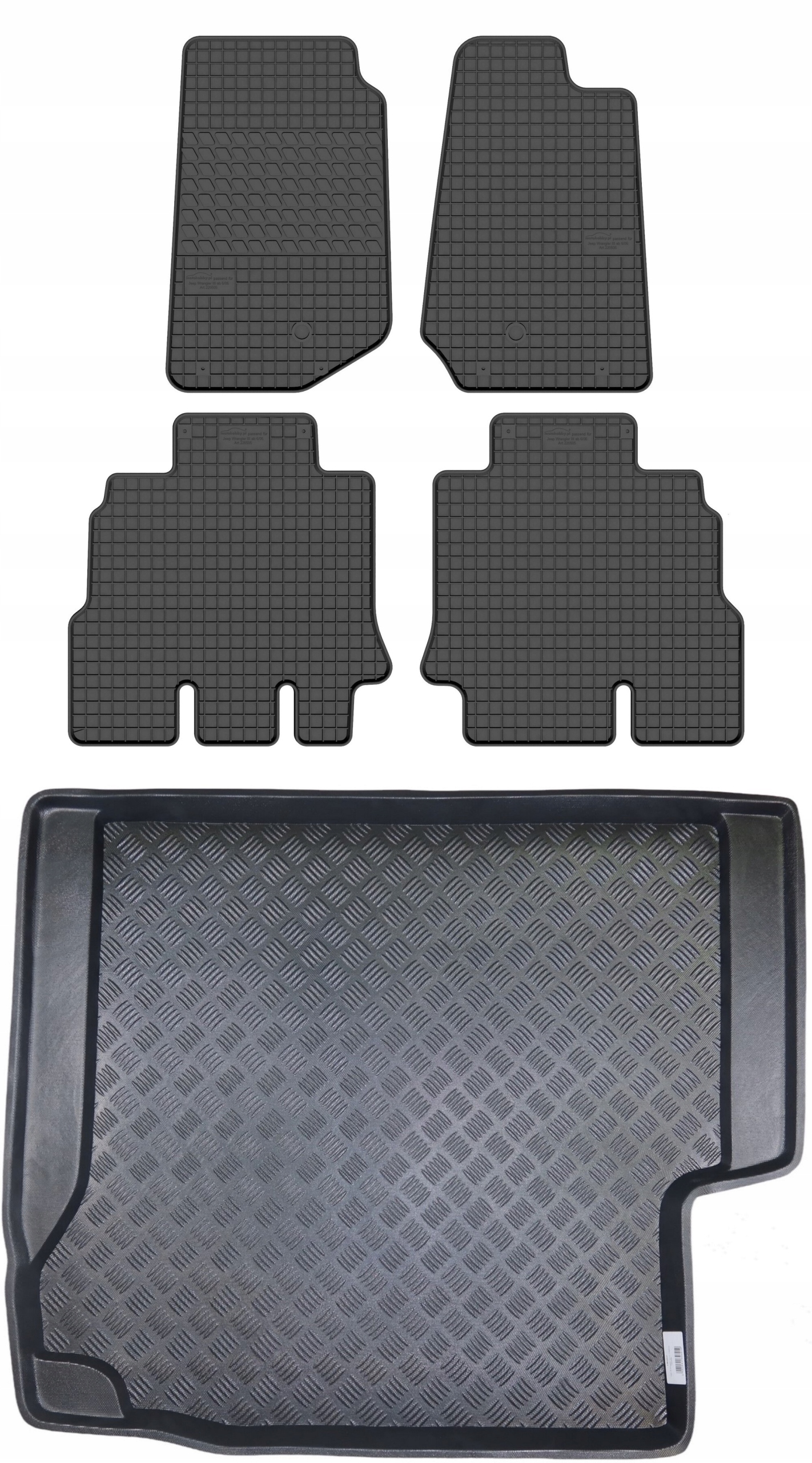 Koberce nosič pro: Jeep Wrangler III Jk 2006-2017 Suv 4-dveřový