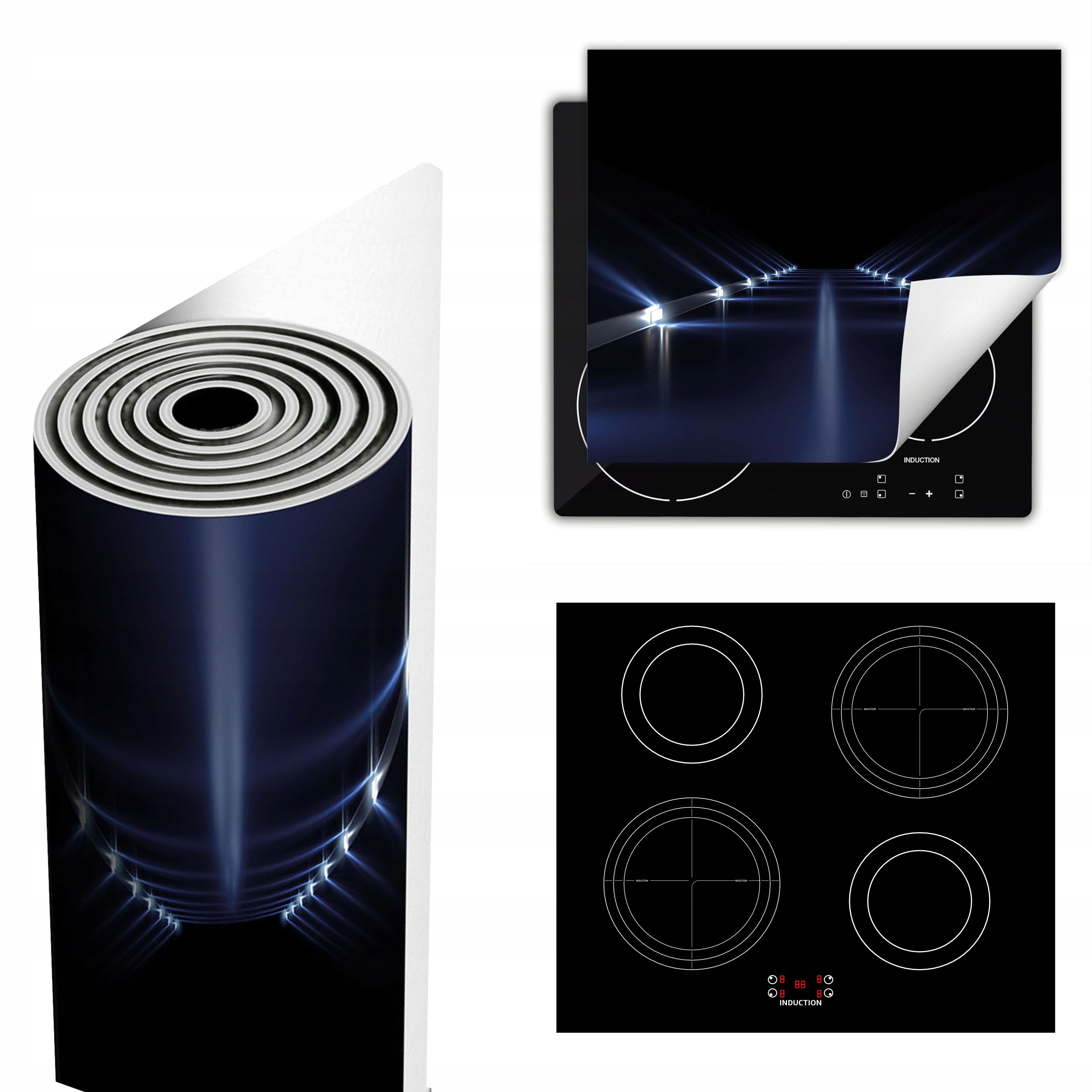 Ochranná Podložka Na Sporák Má Více Místa 60x52 černá ulice