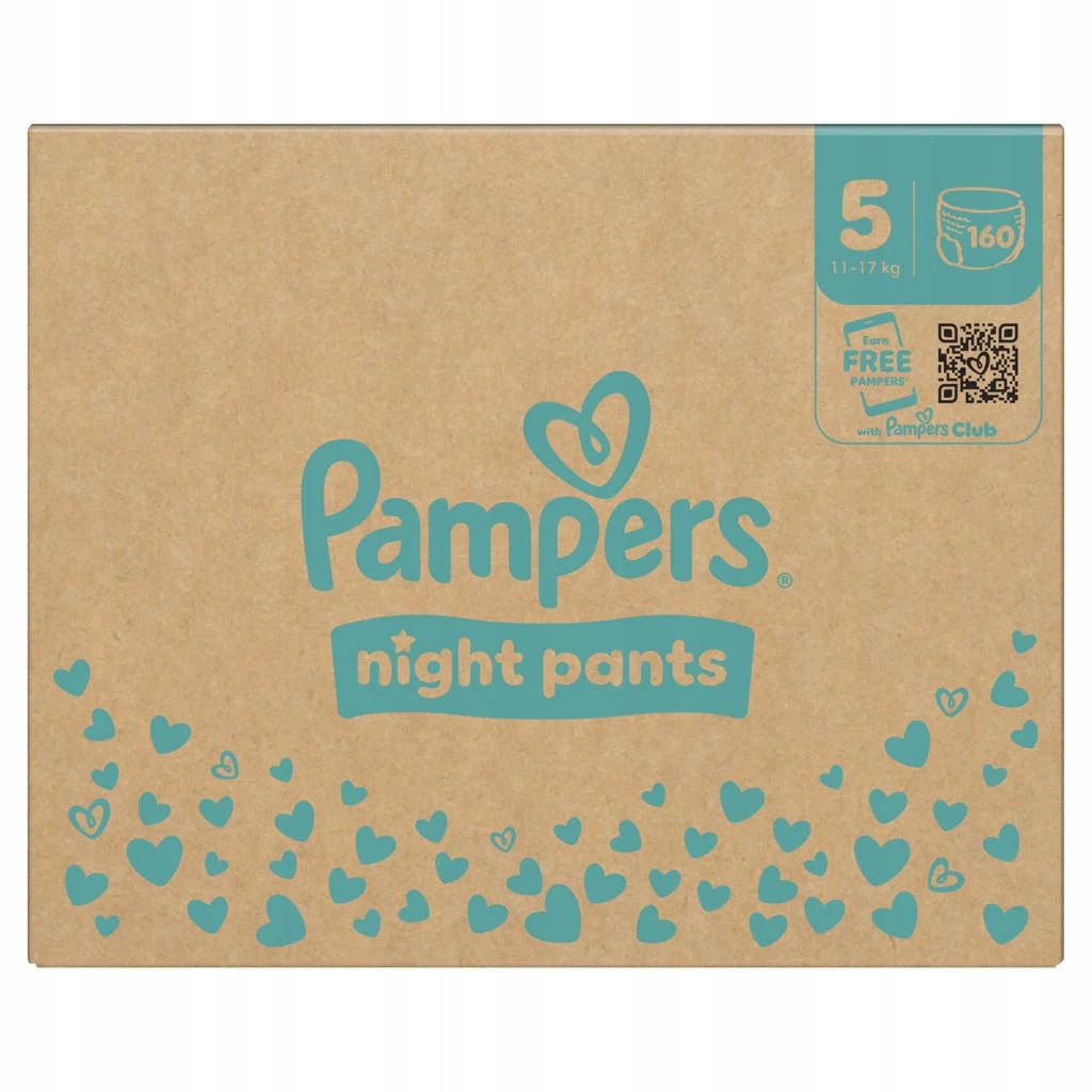 Pampers Night pieluchomajtki 5 (11-17kg) 160 szt.