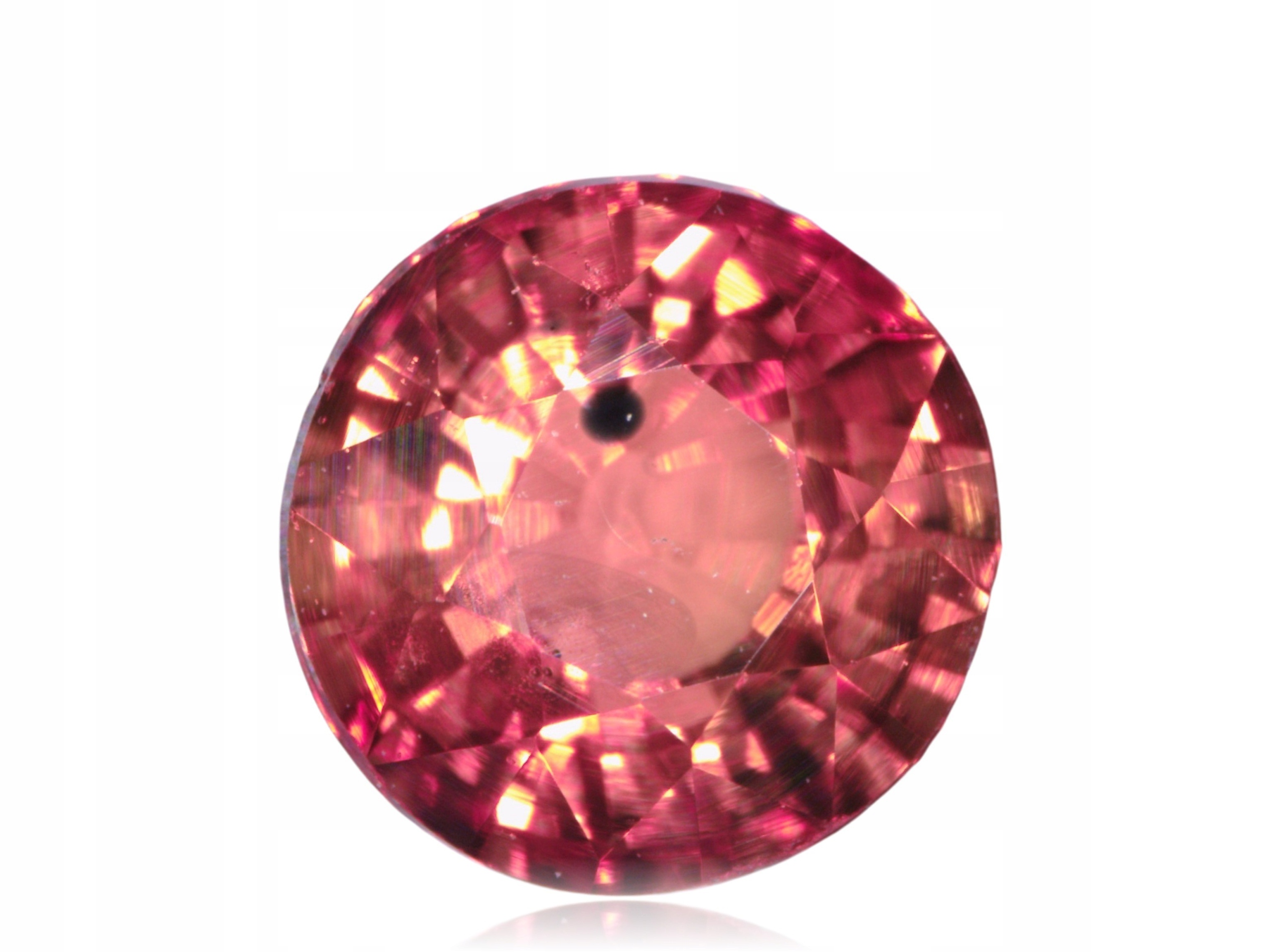 Safír 0.43ct Oranžový Kulatý eCertifikát Wbd