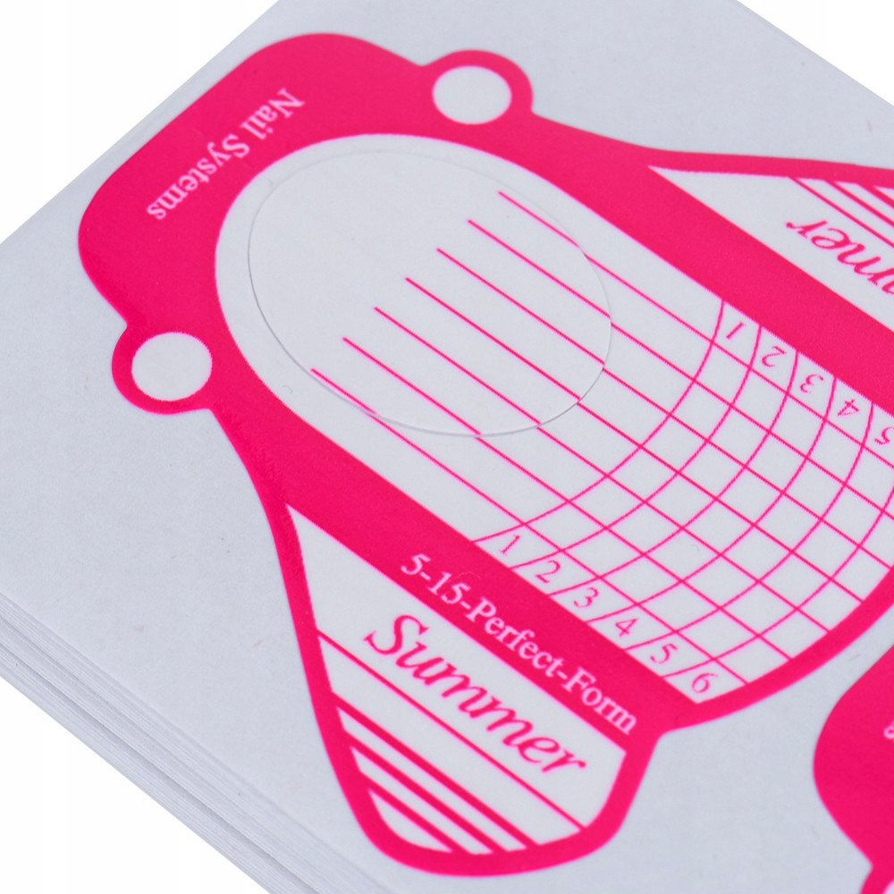 Szablon SUMMER formy do przedłużania paznokci 100szt Kod producenta 5902533441839