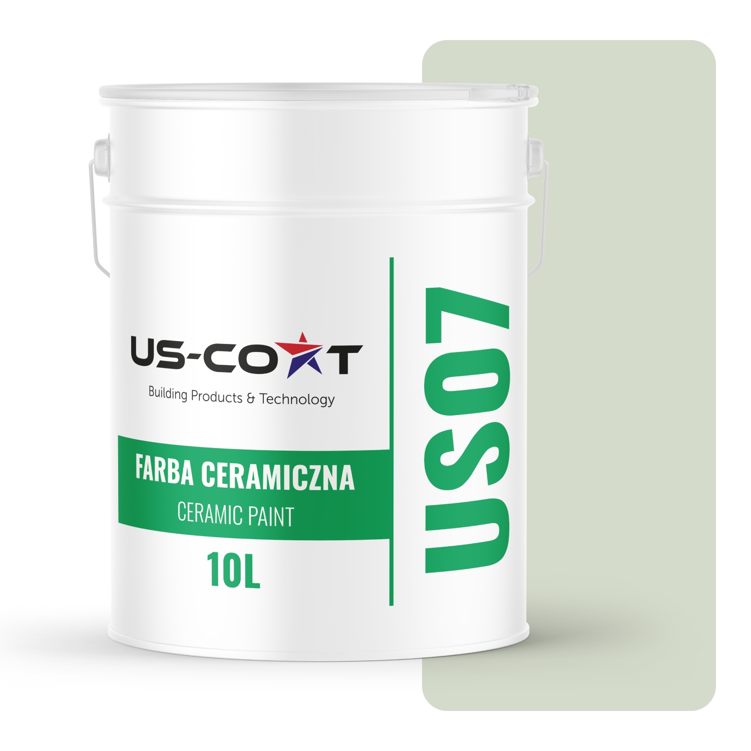 Keramická Farba Olivová Svetlá H2068 10L Hlboká Matná Na Stropné Steny