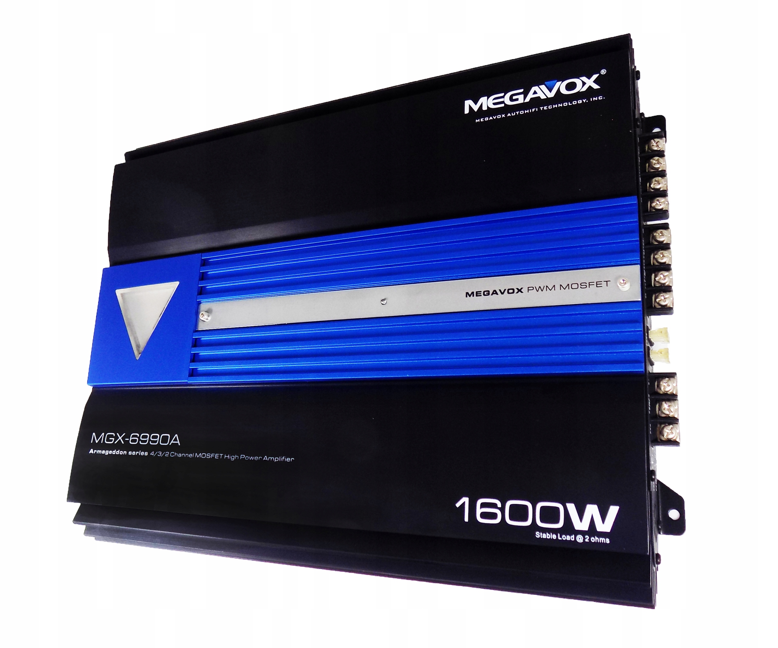 WZMACNIACZ SAMOCHODOWY MEGAVOX 1600W SOLIDNY Marka MEGAVOX