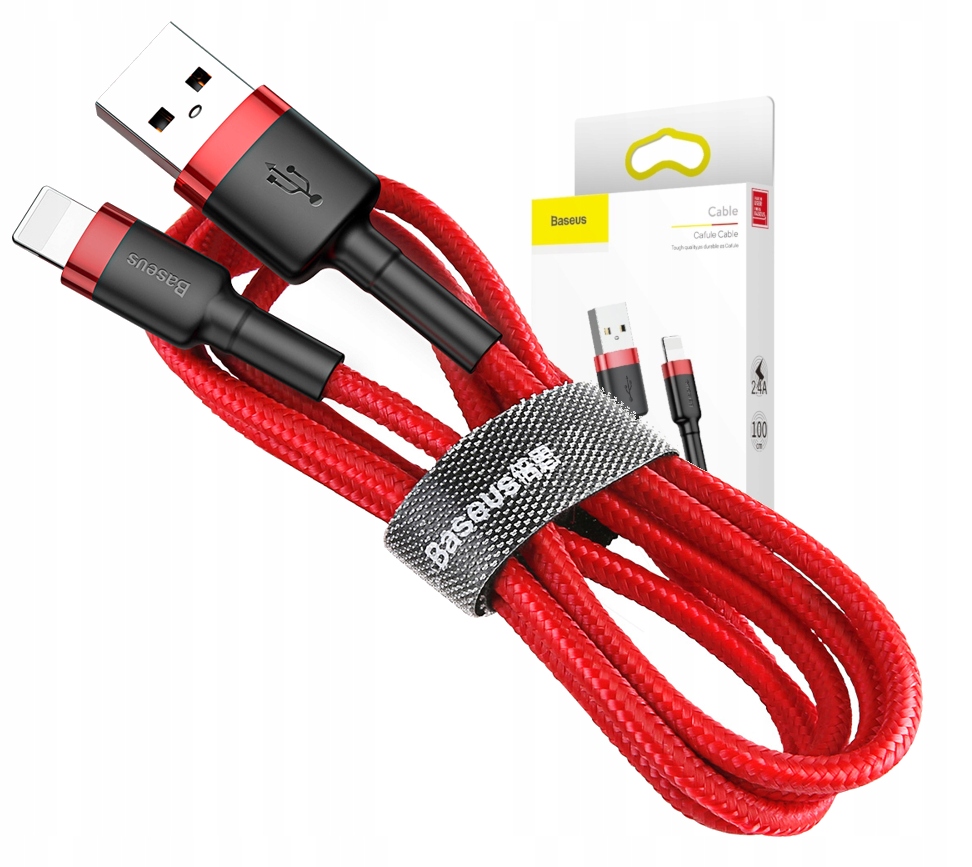 

Baseus Kabel 1m do iPhone 11 Xs Xr X 8 7 6 5S Se