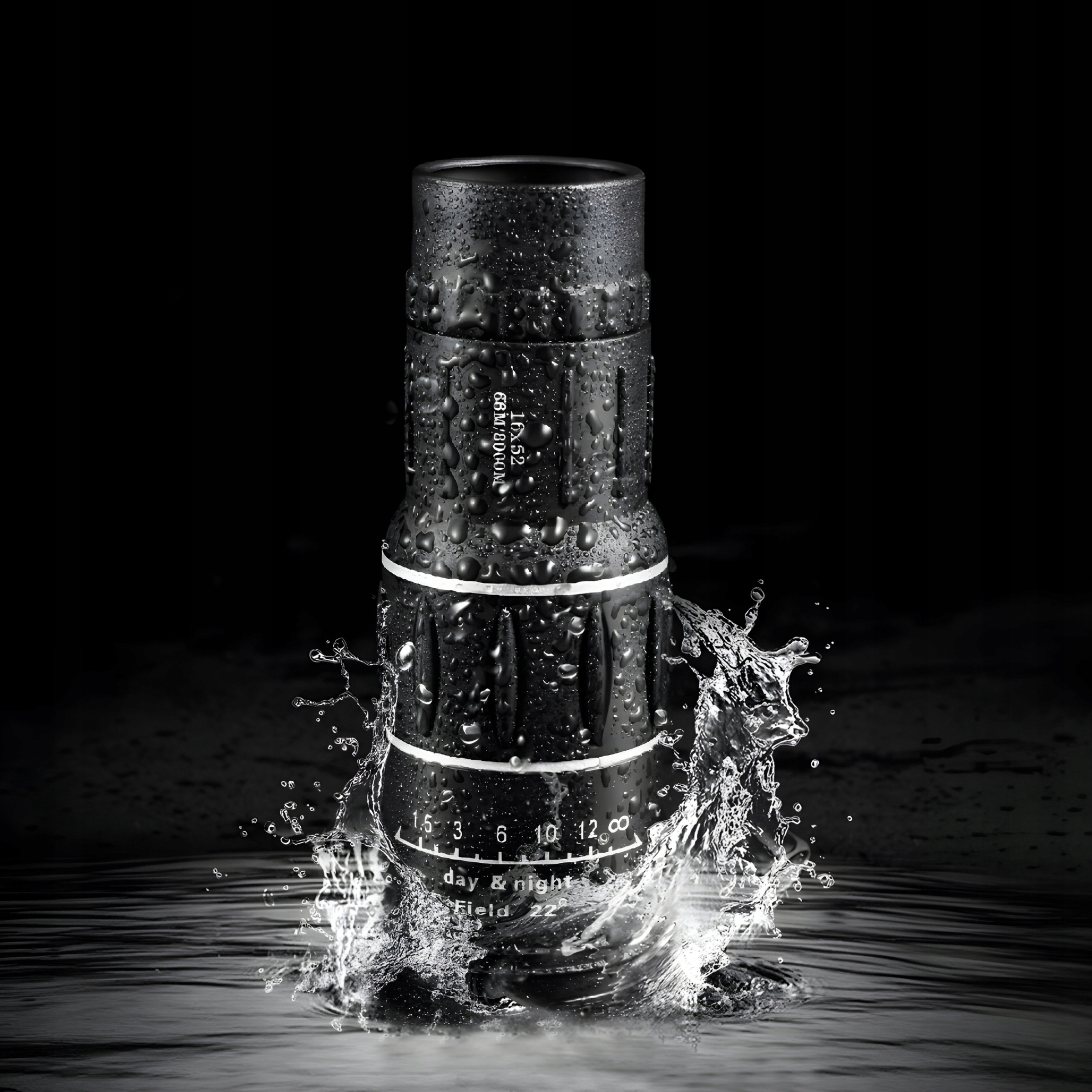 MONOKULAR LUNETA LORNETKA BAK-4 NOC DZIEŃ 16x52 MYŚLIWSKA TELESKOP ETUI Długość (cm) 15 cm