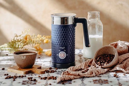 Spieniacz do Mleka AD 4494 Dark Blue - Cappuccino, Latte, Podgrzewanie